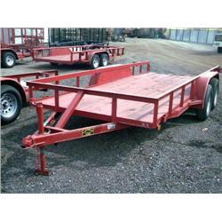 2005 C&M 76in, X 16ft. T/A UTILITY TRAILER