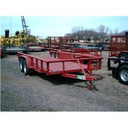 2005 C&M 76in.X 16ft. T/A UTILITY TRAILER