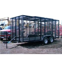 2006 C&M 82IN. X 16ft. T/A TRASH TRAILER