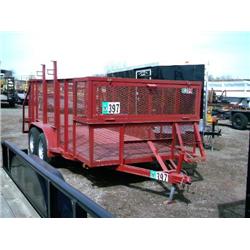 2005 C&M 76in. X 14ft, T/A LANDSCAPE TRAILER
