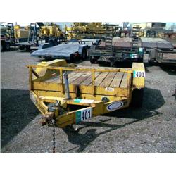 1999 LEDWELL LW5000TLT 16ft. T/A TILT DECK EQUIPMENT TRAILER