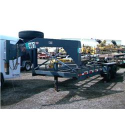 1999 BELSHE T18 T/A GOOSENECK EQUIPMENT TRAILER