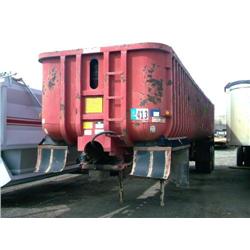 1984 FRUEHAUF DDX-M2-35 T/A 35ft. STEEL END DUMP TRAILER