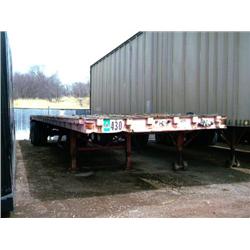 1990 TRAILMOBILE 42ft. T/A FLATBED TRAILER