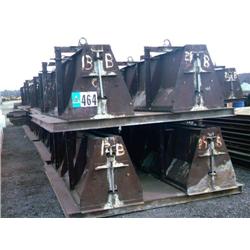 (8) SETS METAL K RAIL CONCRETE FORMS