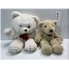 Image 1 : White & Light Brown Teddy Bears