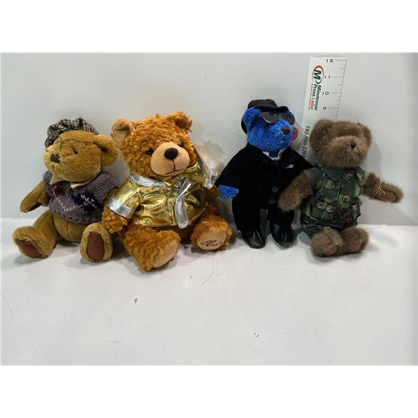 Collection of Teddy Bears Including Elvis Bear purchased at Graceland