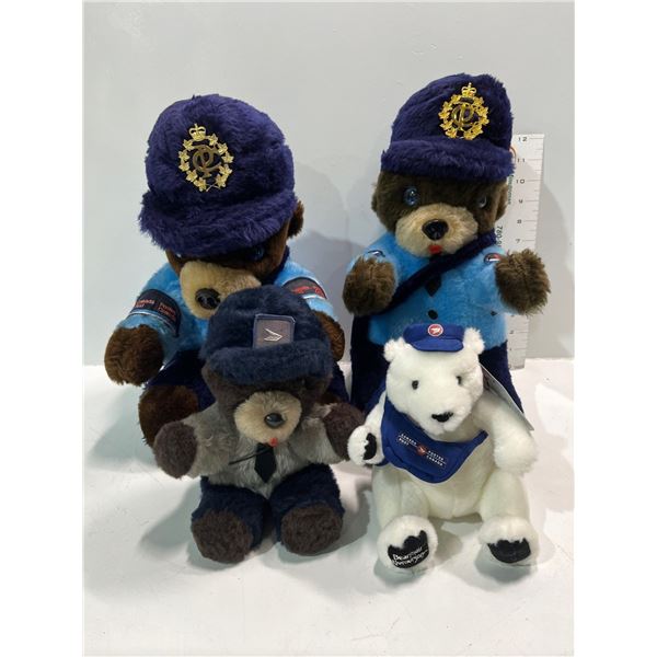 Collection of Postal Worker Teddy Bears