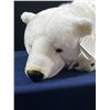 Image 2 : Extra Large Laying Down Polar Bear Teddy Bear 42L