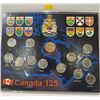 Image 1 : Canada 125 Loonie & Quarter Set