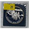 Image 1 : 1992 Canadian Kingston to York Stagecoach Dollar 25.125g 92.5% Silver