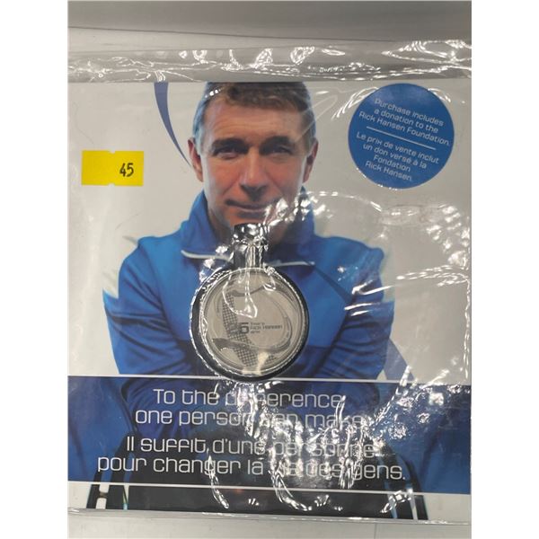 Rick Hanson Man in Motion 25th Anniversary Medallion