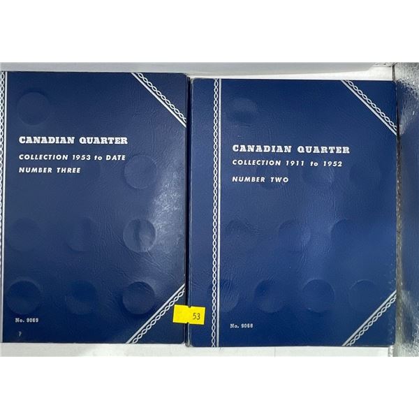 Collection Books of Canadian Quarters 1937-1952