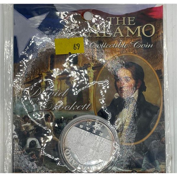 The Alamo David Crocket Commemorative Coin