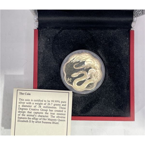 2013 Canadian Lunar Lotus Year of the Snake Coin 26.7g 99.99%