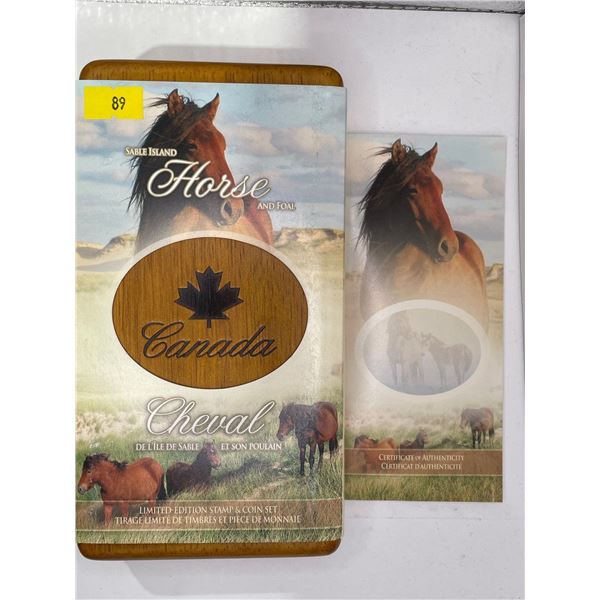 2006 Sable Island Horse & Foal Limited Edition Stamp & Coin Set 28g 99.99% Silver