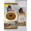 Image 1 : 2006 Sable Island Horse & Foal Limited Edition Stamp & Coin Set 28g 99.99% Silver