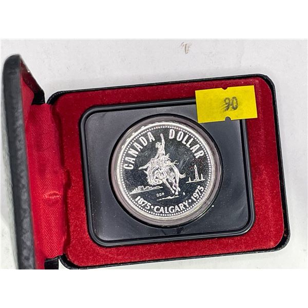 1975 Canadian Calgary Dollar 23.3g 50% Silver