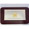 Image 2 : 150th Anniversary of the First Postage Stamp in Canada Set 5.39g 92.5% Silver cover in 24K Gold