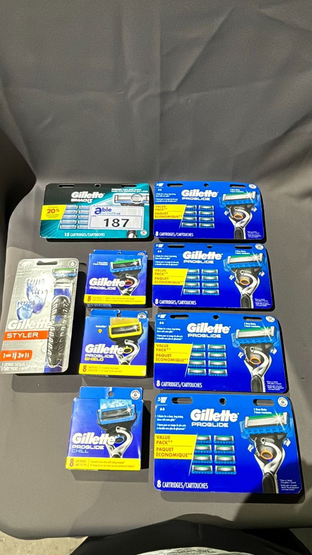 GILLETTE STYLER, GILLETTE MOCK 3 RAZER BLADES, GILLETTE PRO GLIDE RAZER ...