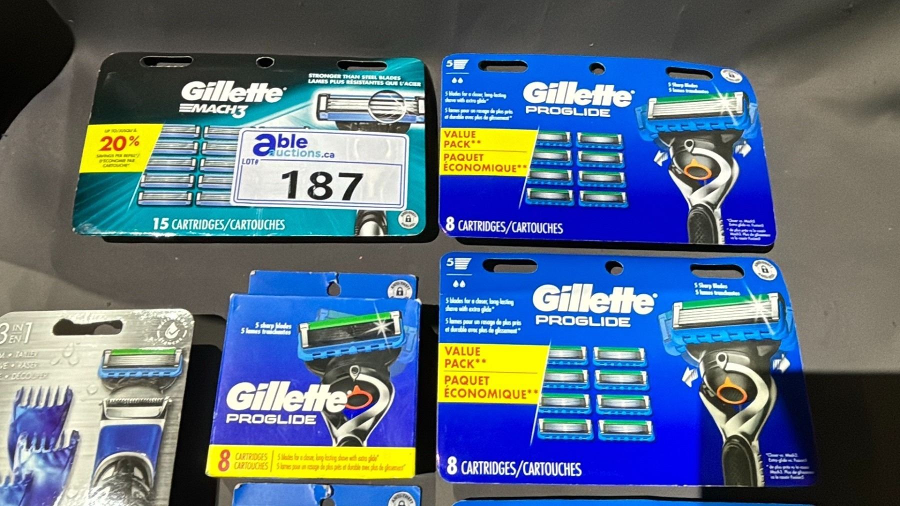 GILLETTE STYLER, GILLETTE MOCK 3 RAZER BLADES, GILLETTE PRO GLIDE RAZER ...