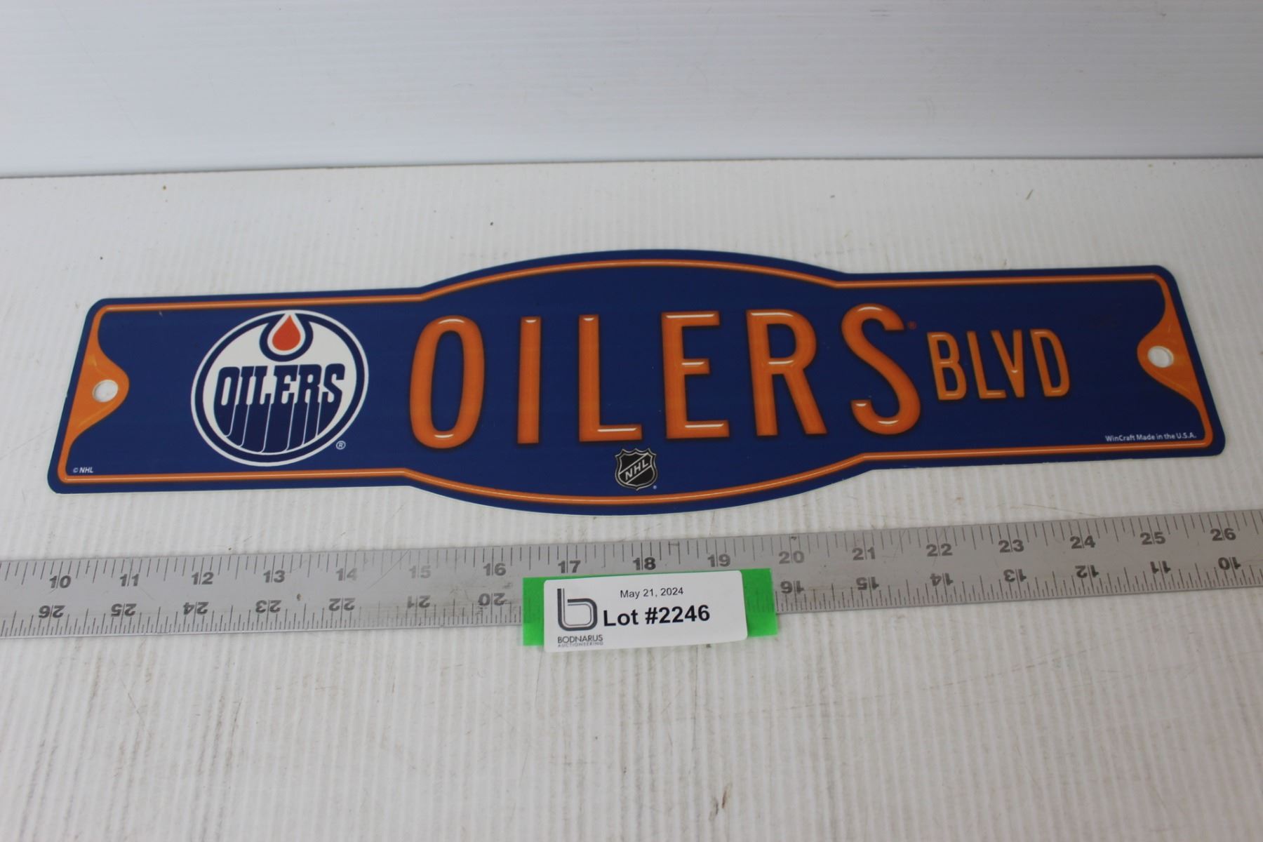 Edmonton Oilers Sign - Bodnarus Auctioneering