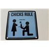 Image 4 : (2) Metal Signs - Elvis & Chicks Rule