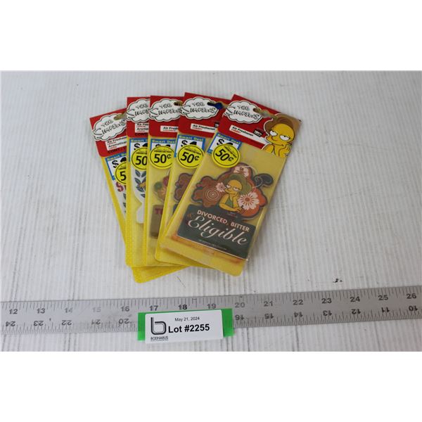 (5) Simpsons Air Fresheners - Sealed