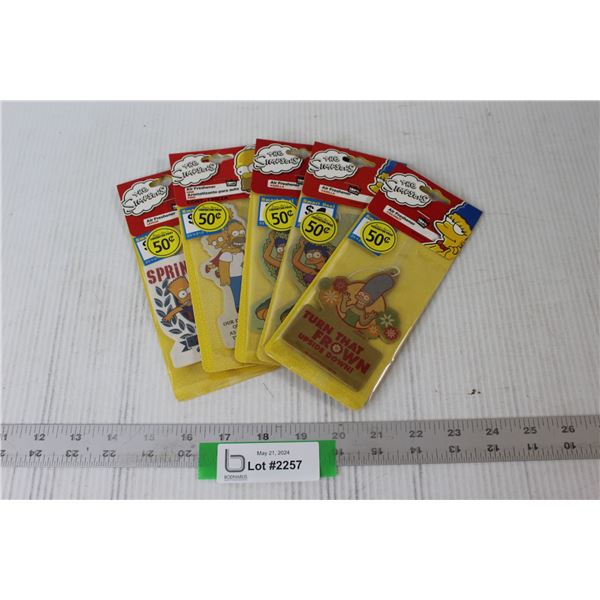 (5) Simpsons Air Fresheners - Sealed