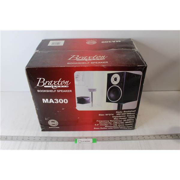 Braxton Audio Bookshelf Speaker - New In Box