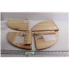 Image 1 : (4) Corner Shelves - Sealed, 12" x 12"