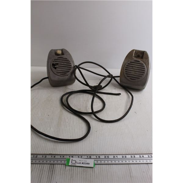 Vintage Drive-In Movie Speakers - Untested