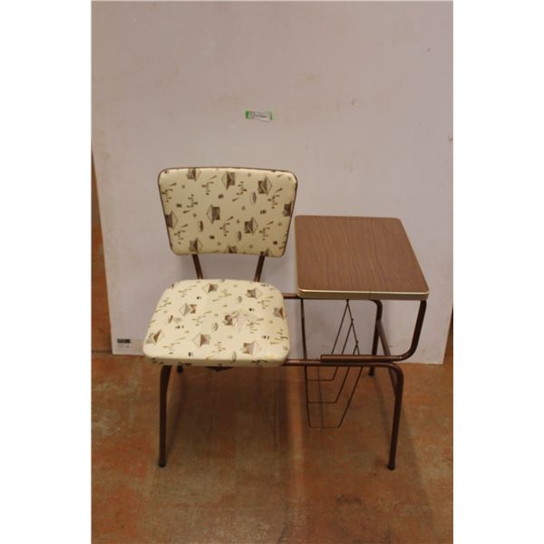 * Vintage Telephone Table w/ Seat
