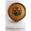 Image 1 : Autographed Edmonton Oilers Wooden Mancave Decor - Late 2010s, 25" D