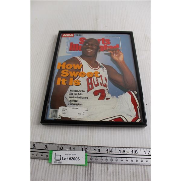 Michael Jordan Air Rare Edition Mint Sports Illustrated Magazine - Framed, 1992