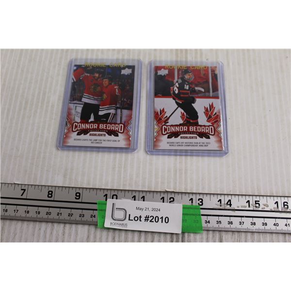 (2) Connor Bedard Rookie Cards