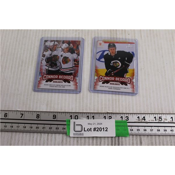 (2) Connor Bedard Upper Deck Rookies