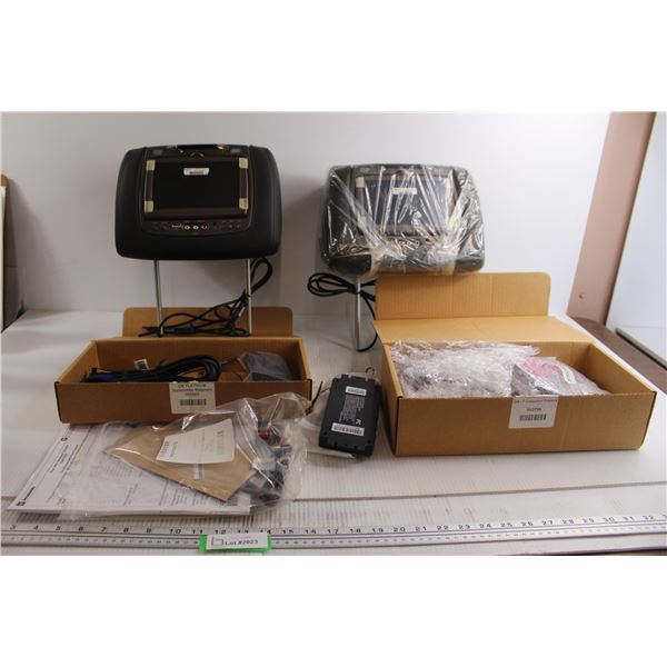 Dual Headrest DVD Players - Untested
