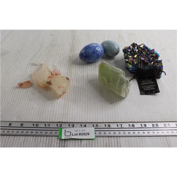 Assorted Decorative Stones - Quartz, Amethyst