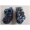 Image 2 : (2) Blue Metallic Amethyst Druses