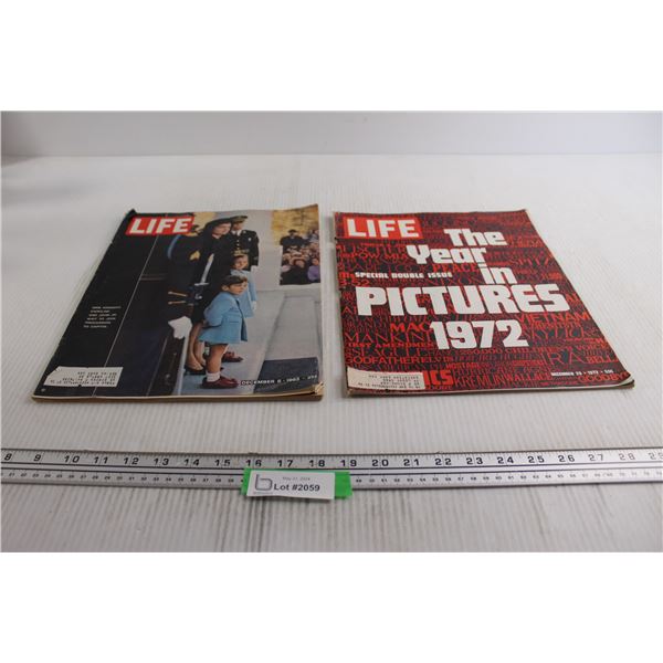 (2) LIFE Magazines - 1963, 1972