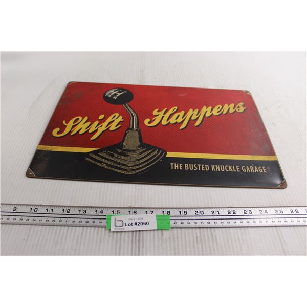 Busted Knuckle Garage Sign -17 1/2" x 11 1/2"