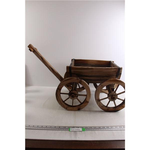 Wooden Wagon Planter