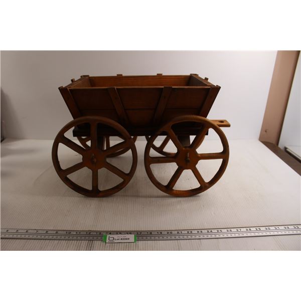 Wooden Wagon Planter