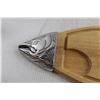 Image 2 : Fish Charcuterie Board - Wood Measures 17 1/2" L
