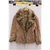 Image 1 : *Cuir Nuage Real Leather and Faux Fur Jacket - M