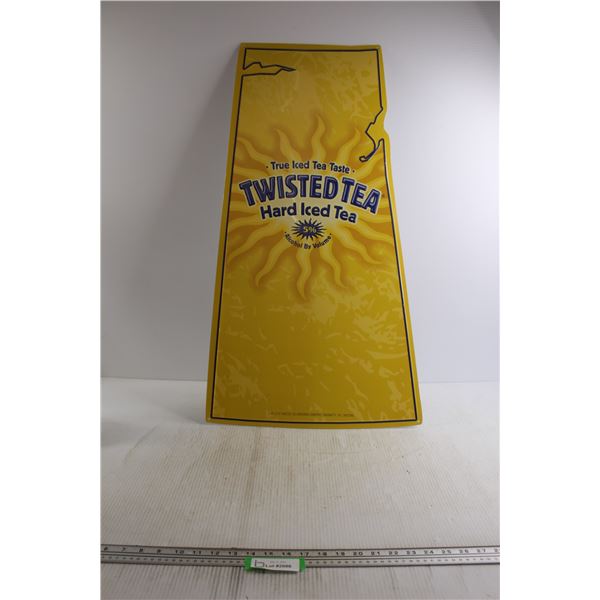 Twisted Tea Sign - 18 1/4" x 34"