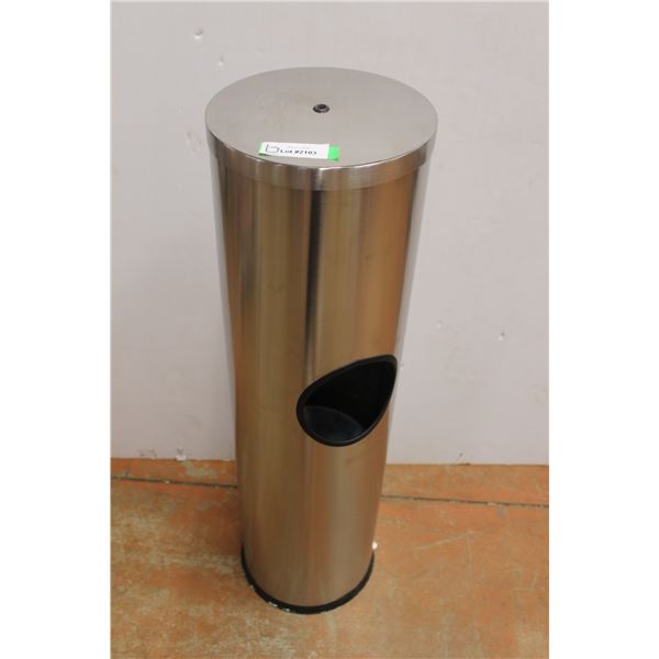 *Stainless Steel industrial Ashtray/Garbage Can - 10" x 36"