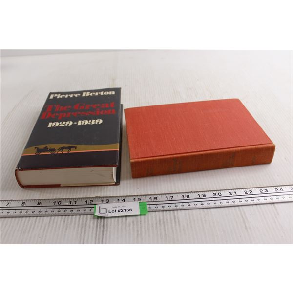 (2) Pierre Berton Books - The National Dream, The Great Depression