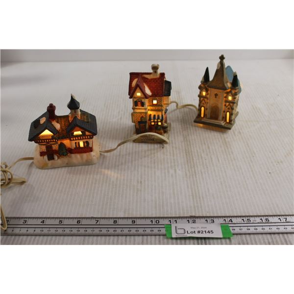 Light Up Christmas Decorative Houses with Decorations